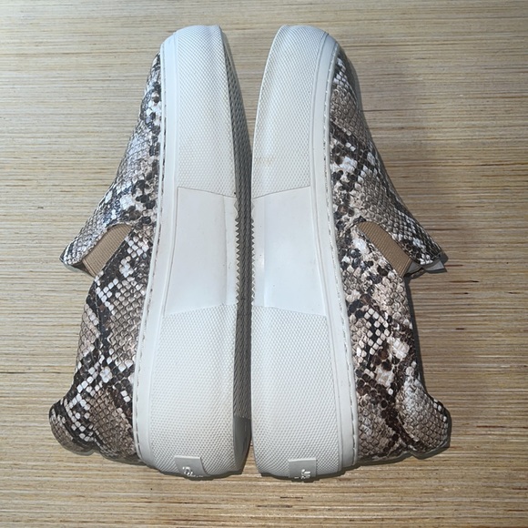 J/Slides Heidi Snakeskin Leather Platform Slipon 6 - Picture 9 of 11
